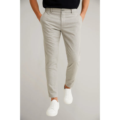 Men's Tailored Slim-Fit Business Suit Trousers