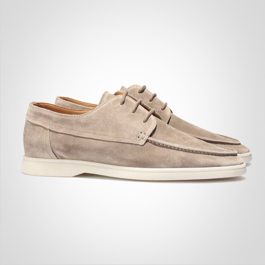 Men's Suede Lace-Up Hybrid Derby Loafer Shoes
