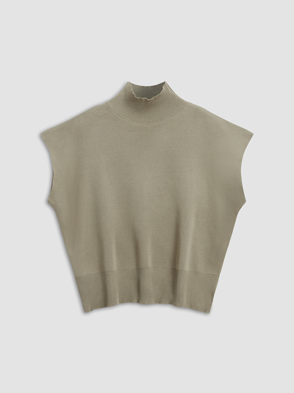 Women's Short-Sleeve Mock Neck Casual Top