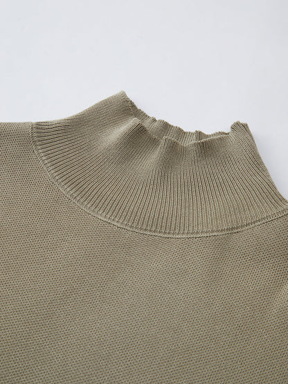 Women's Short-Sleeve Mock Neck Casual Top