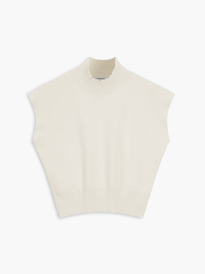 Women's Short-Sleeve Mock Neck Casual Top