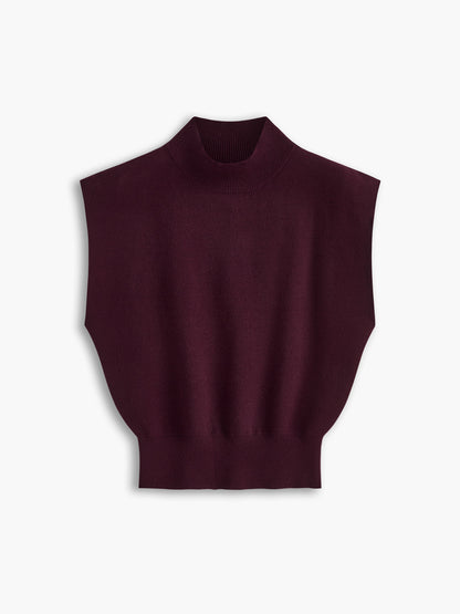 Women's Short-Sleeve Mock Neck Casual Top