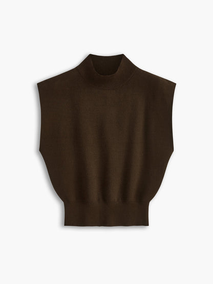 Women's Short-Sleeve Mock Neck Casual Top