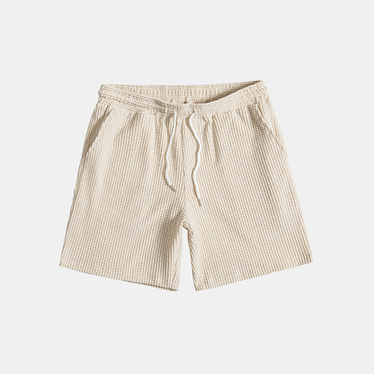 Men's Casual Button-Down Shirt and Shorts Duo Set