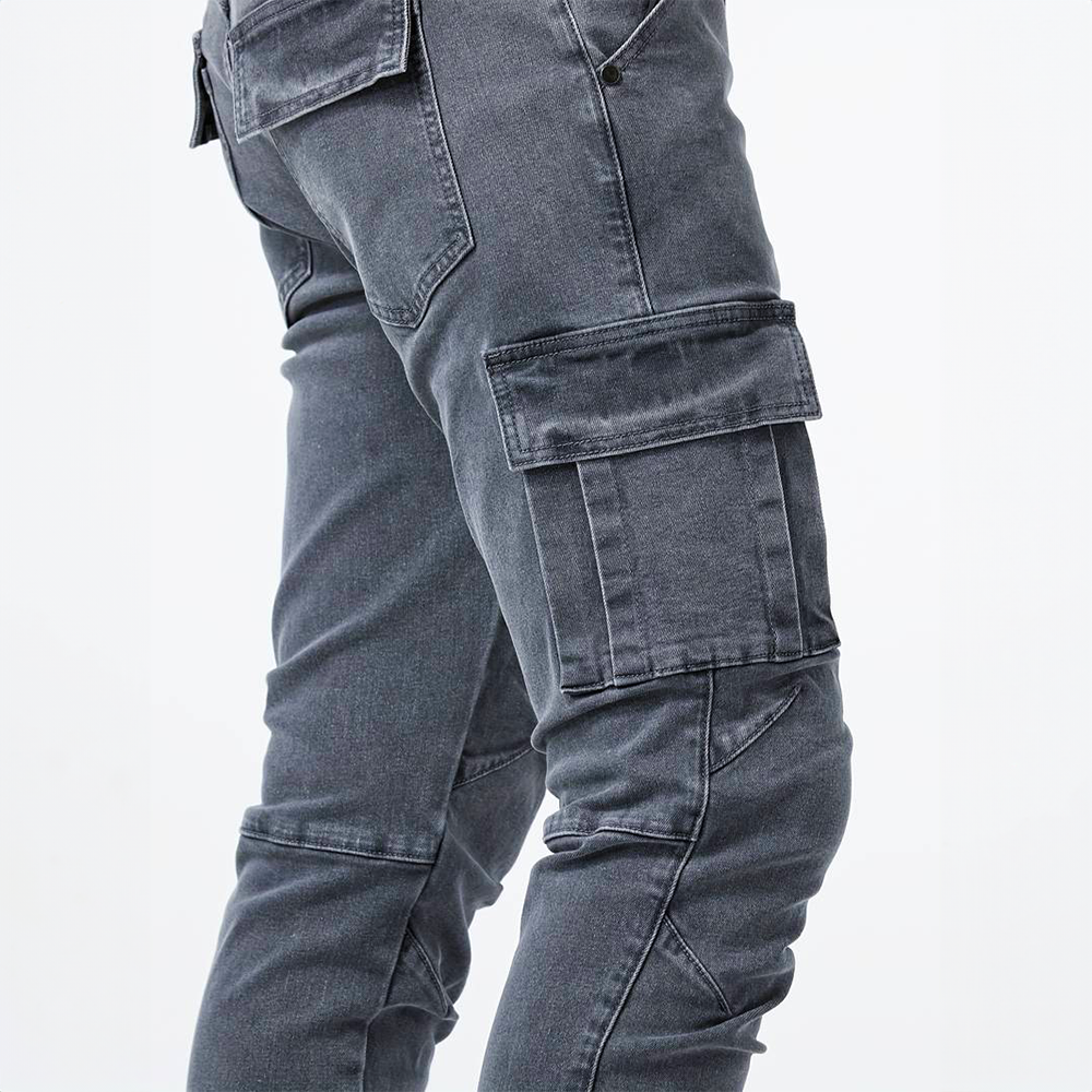 Men's Slim-Fit Cargo Trousers with Pockets