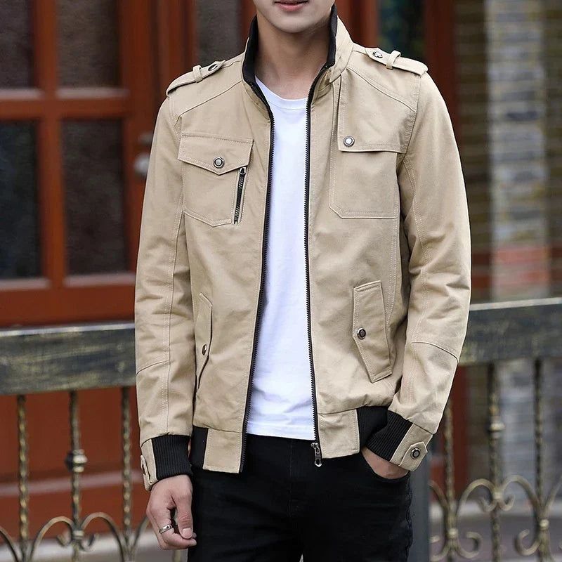 Men's Everyday Zip-Front Bomber Jacket