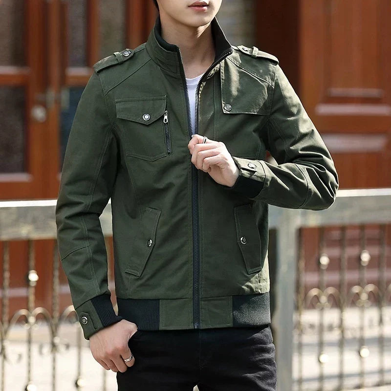 Men's Everyday Zip-Front Bomber Jacket