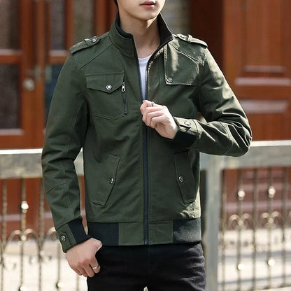 Men's Everyday Zip-Front Bomber Jacket