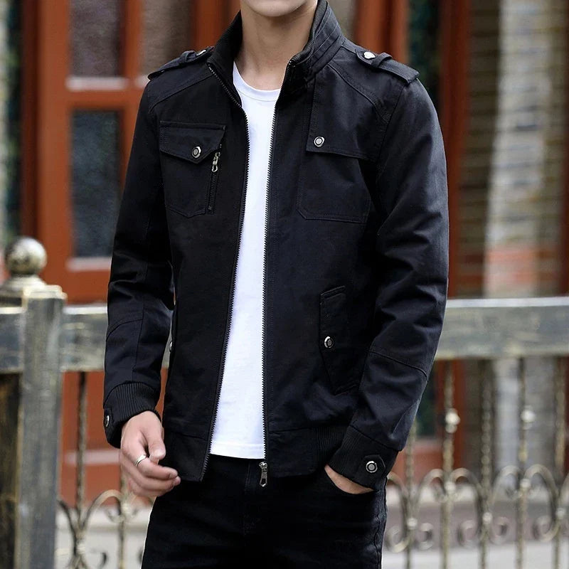 Men's Everyday Zip-Front Bomber Jacket