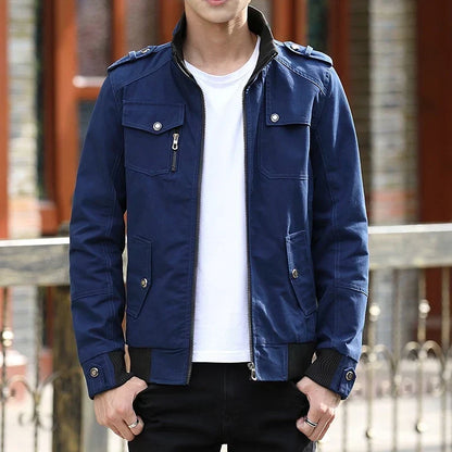 Men's Everyday Zip-Front Bomber Jacket