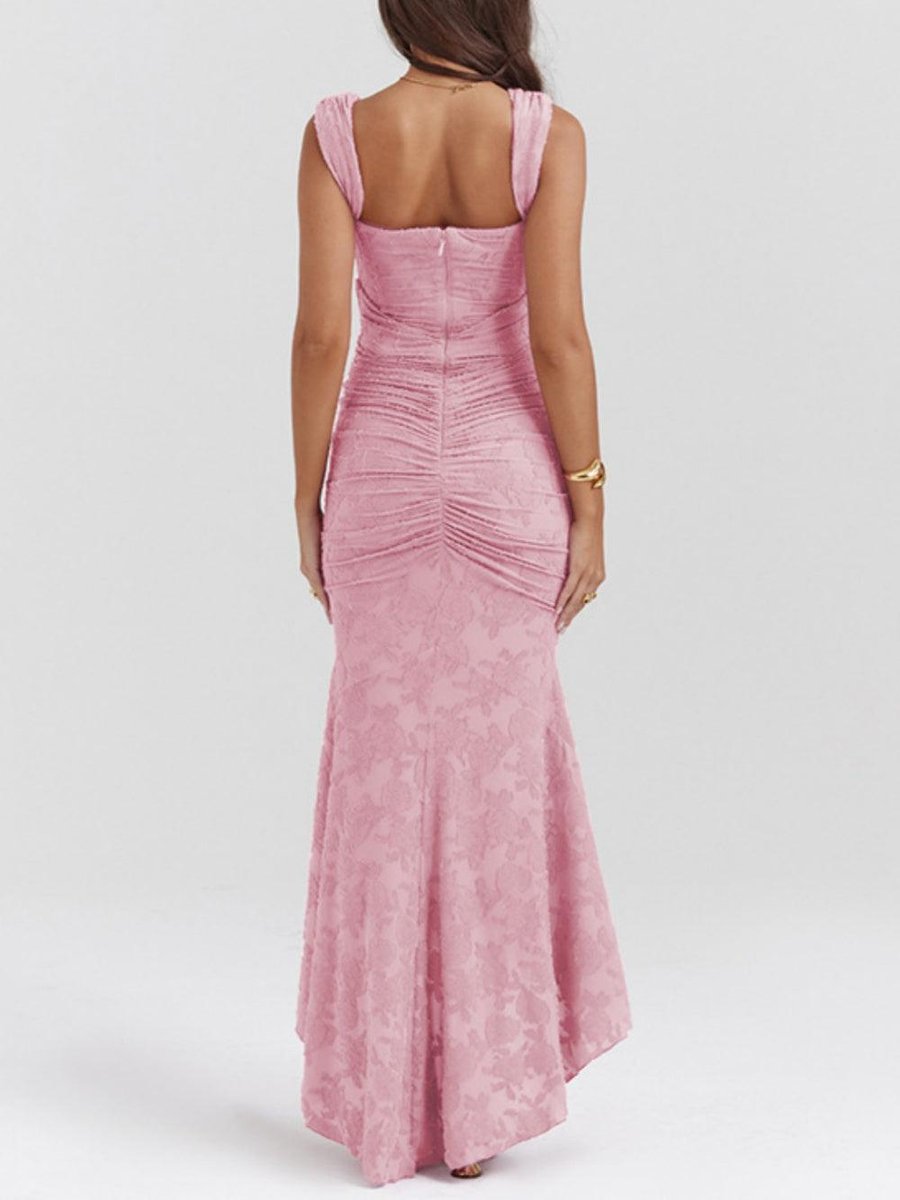 Mother of the Bride Jacquard Lace Corset Mermaid Gown
