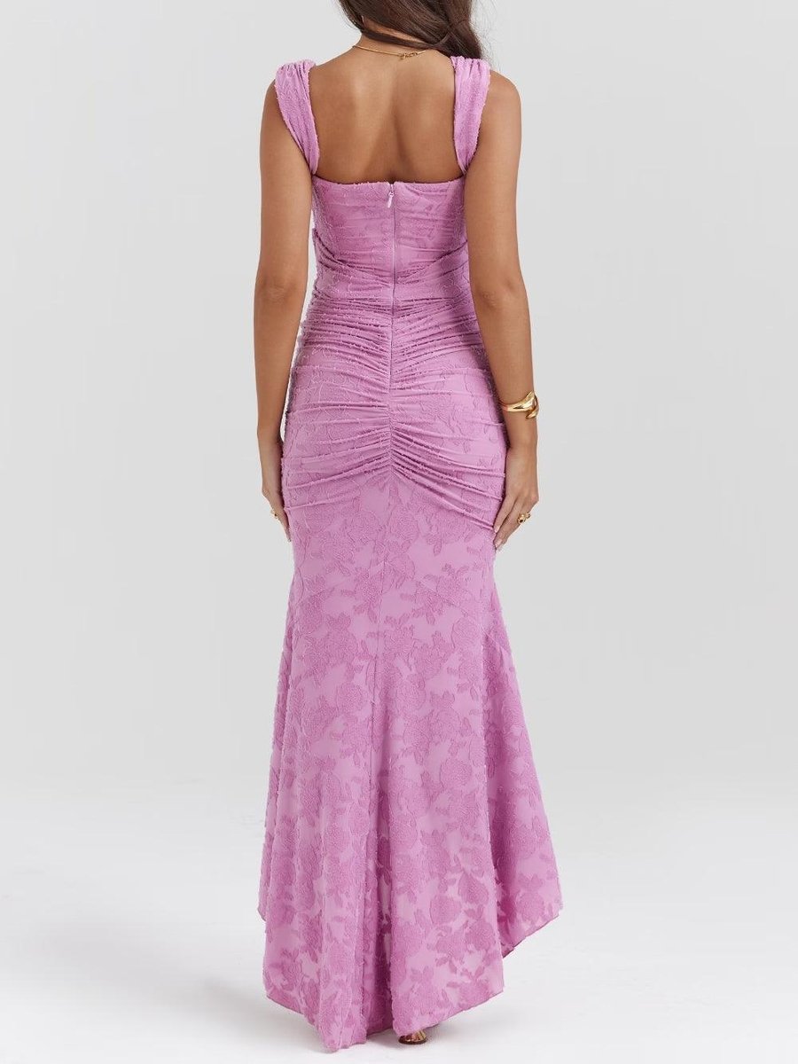 Mother of the Bride Jacquard Lace Corset Mermaid Gown