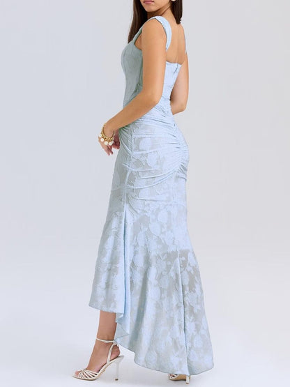 Mother of the Bride Jacquard Lace Corset Mermaid Gown