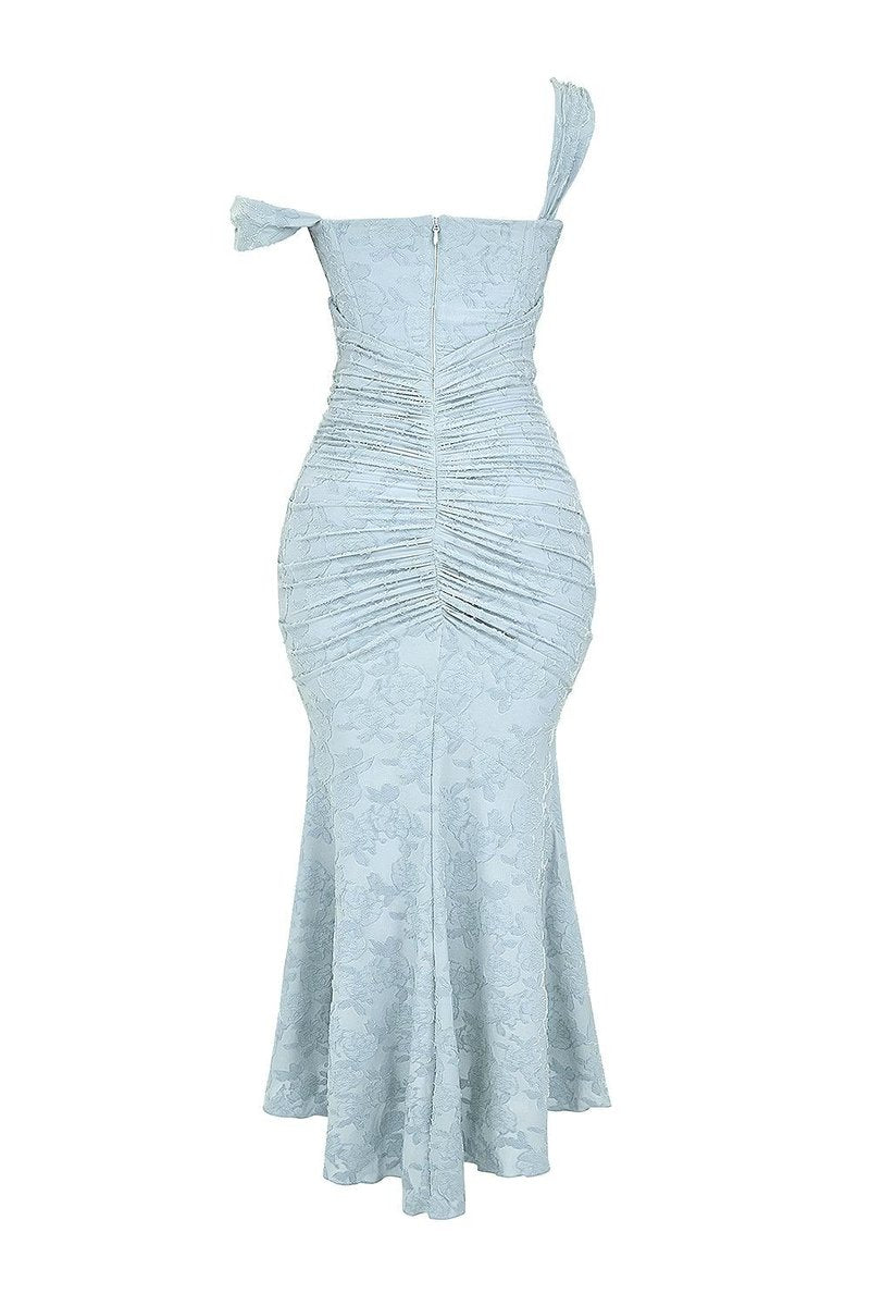 Mother of the Bride Jacquard Lace Corset Mermaid Gown