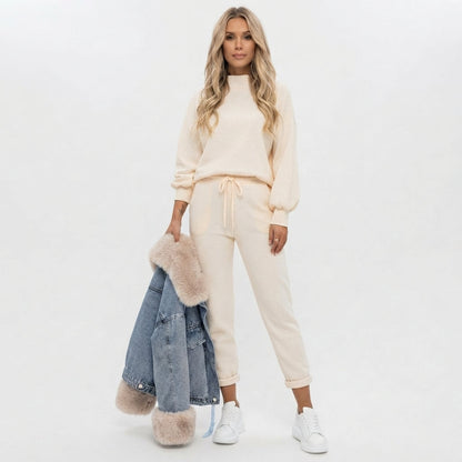 Women's Loose-Fitting Two-Piece Loungewear Set