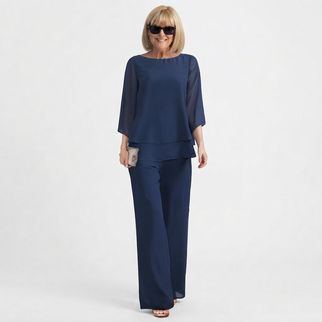 Women's Lightweight Summer Two-Piece Trouser Set