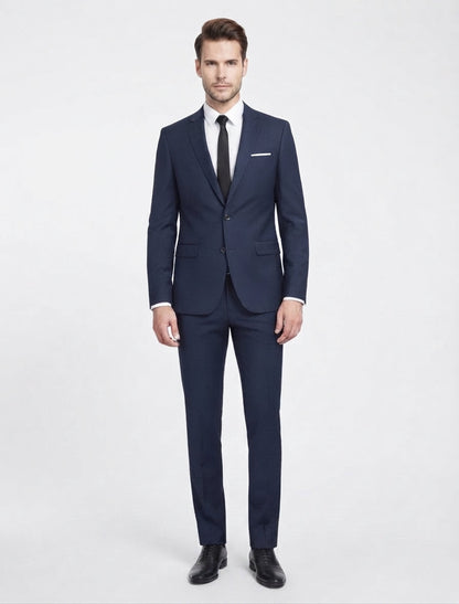 Men's Slim-Cut Formal Tailored Suit