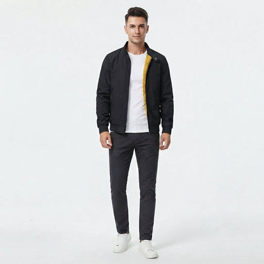 Men's Traditional Full-Zip Bomber Jacket