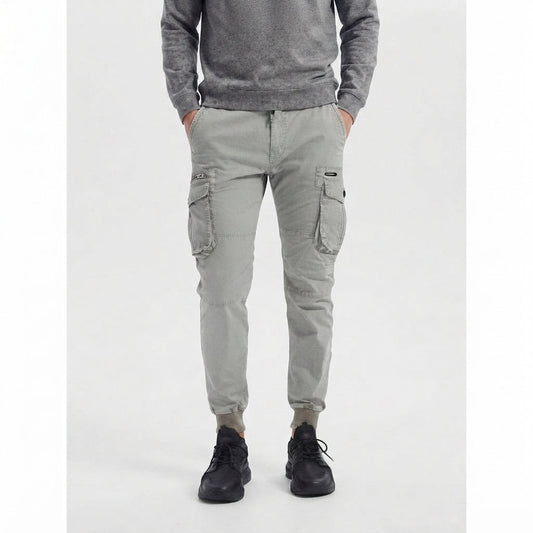 Men's Tapered Slim Cargo Pants with Pockets