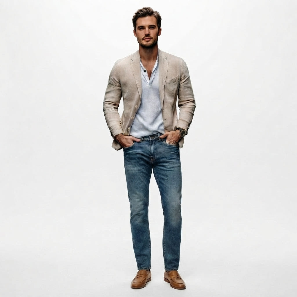 Men's Modern Casual Summer Blazer Jacket