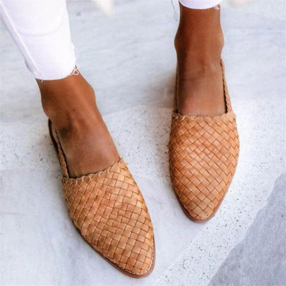 Women's Interwoven Flat Slip-On Loafers