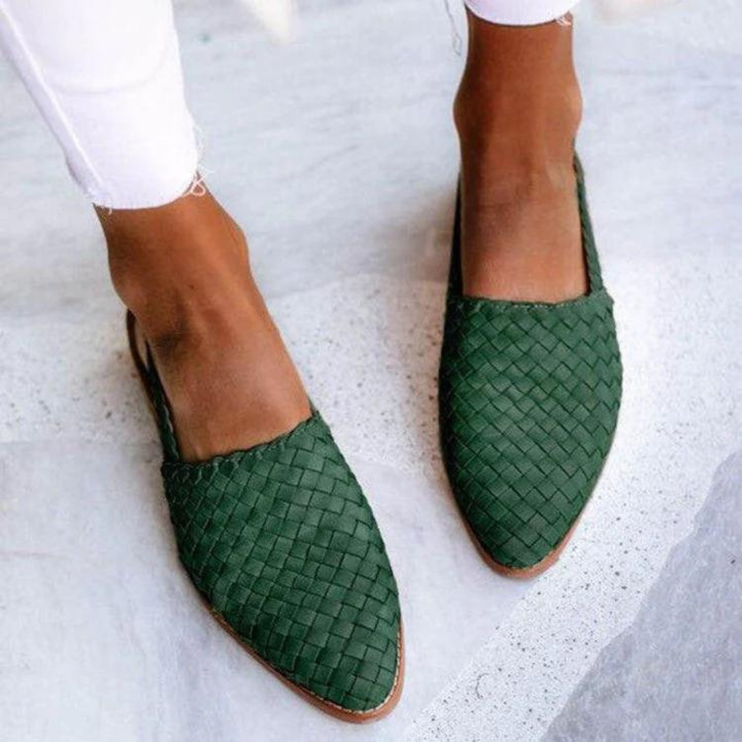 Women's Interwoven Flat Slip-On Loafers