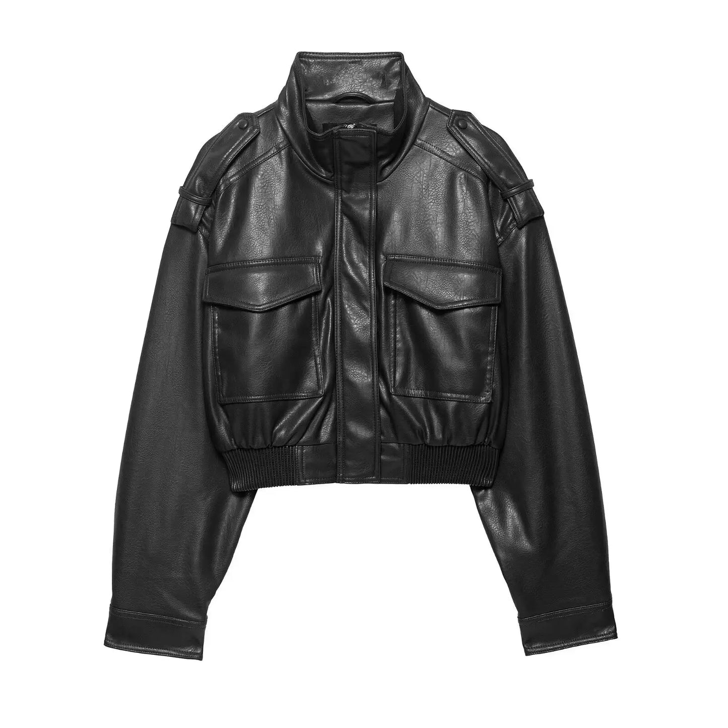 Women's Moto-Style Zip-Front Jacket