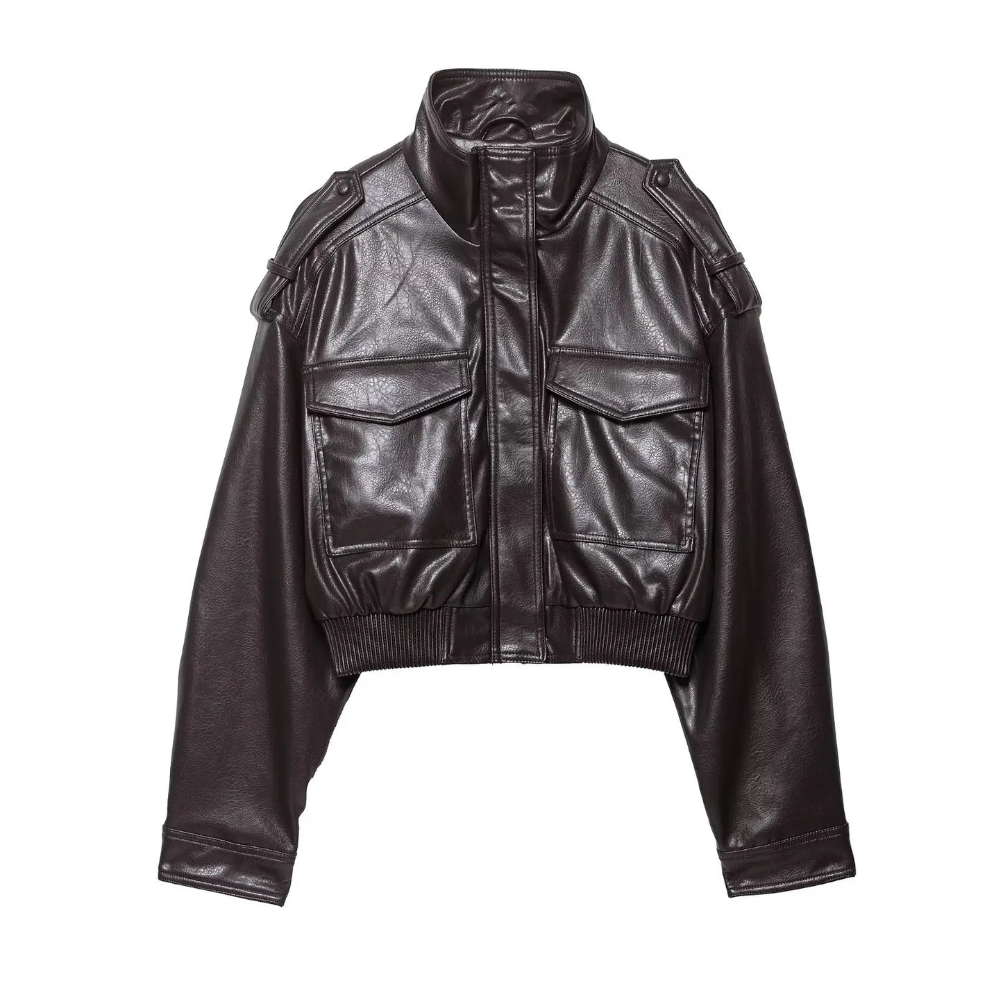 Women's Moto-Style Zip-Front Jacket