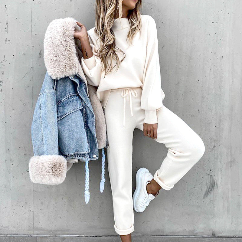 Women's Loose-Fitting Two-Piece Loungewear Set