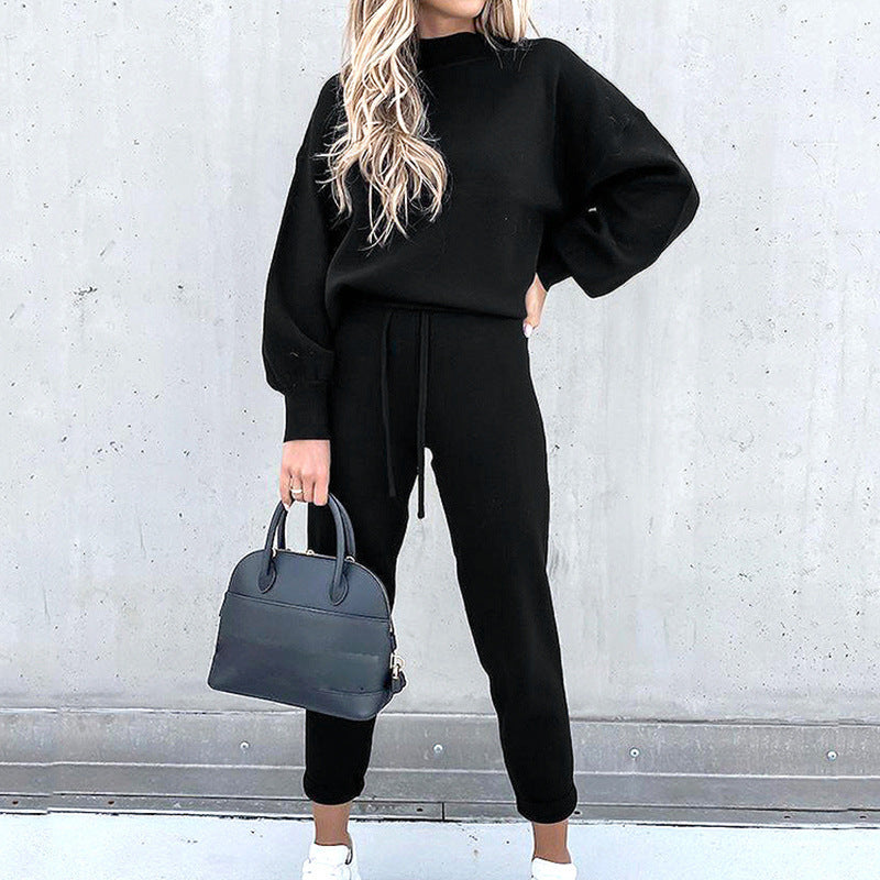 Women's Loose-Fitting Two-Piece Loungewear Set
